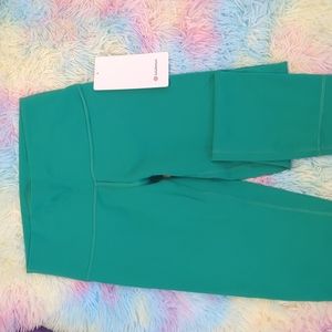 Lululemon Wunder Train HR Crop - Maldives green
